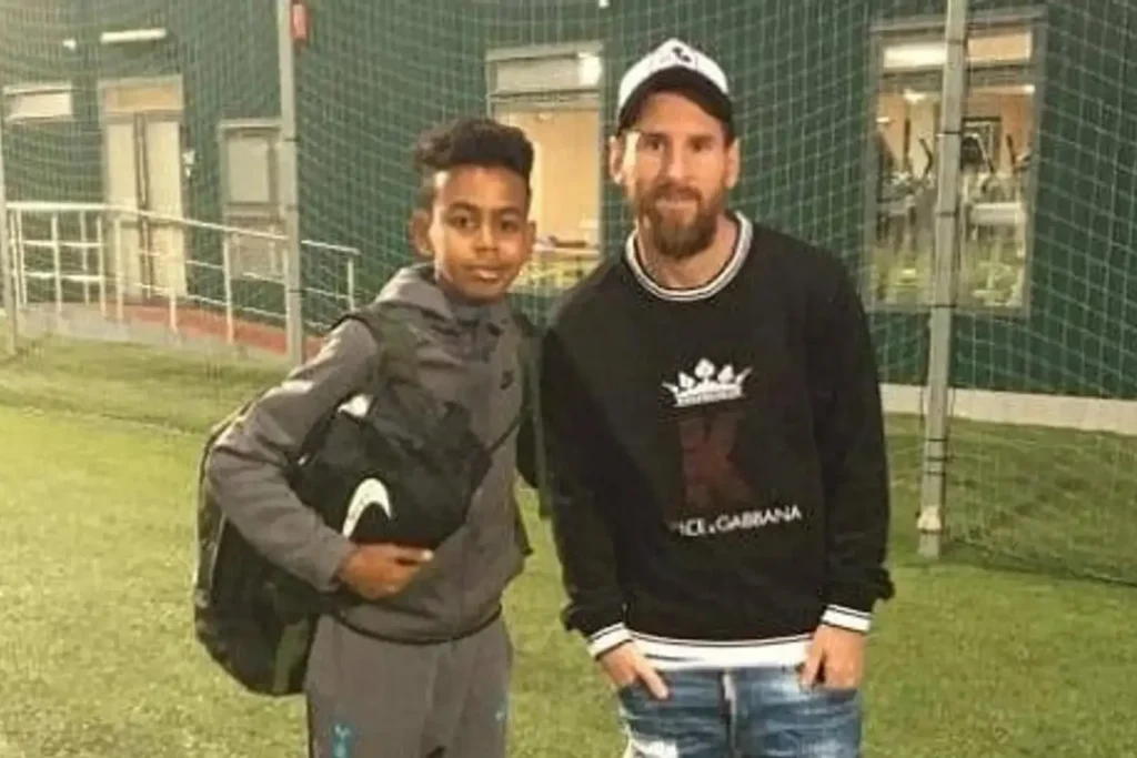 Lamine Yamal and Messi