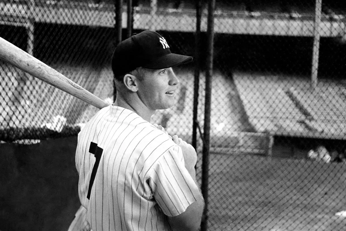 Baseball Player Mickey Mantle New York Yankees