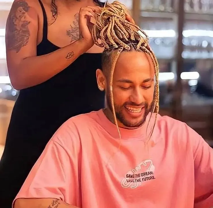 Neymar’s Dreads with Man bun Hairstyle