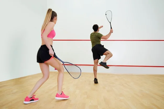 Playing Squash can help you stay fit and healthy